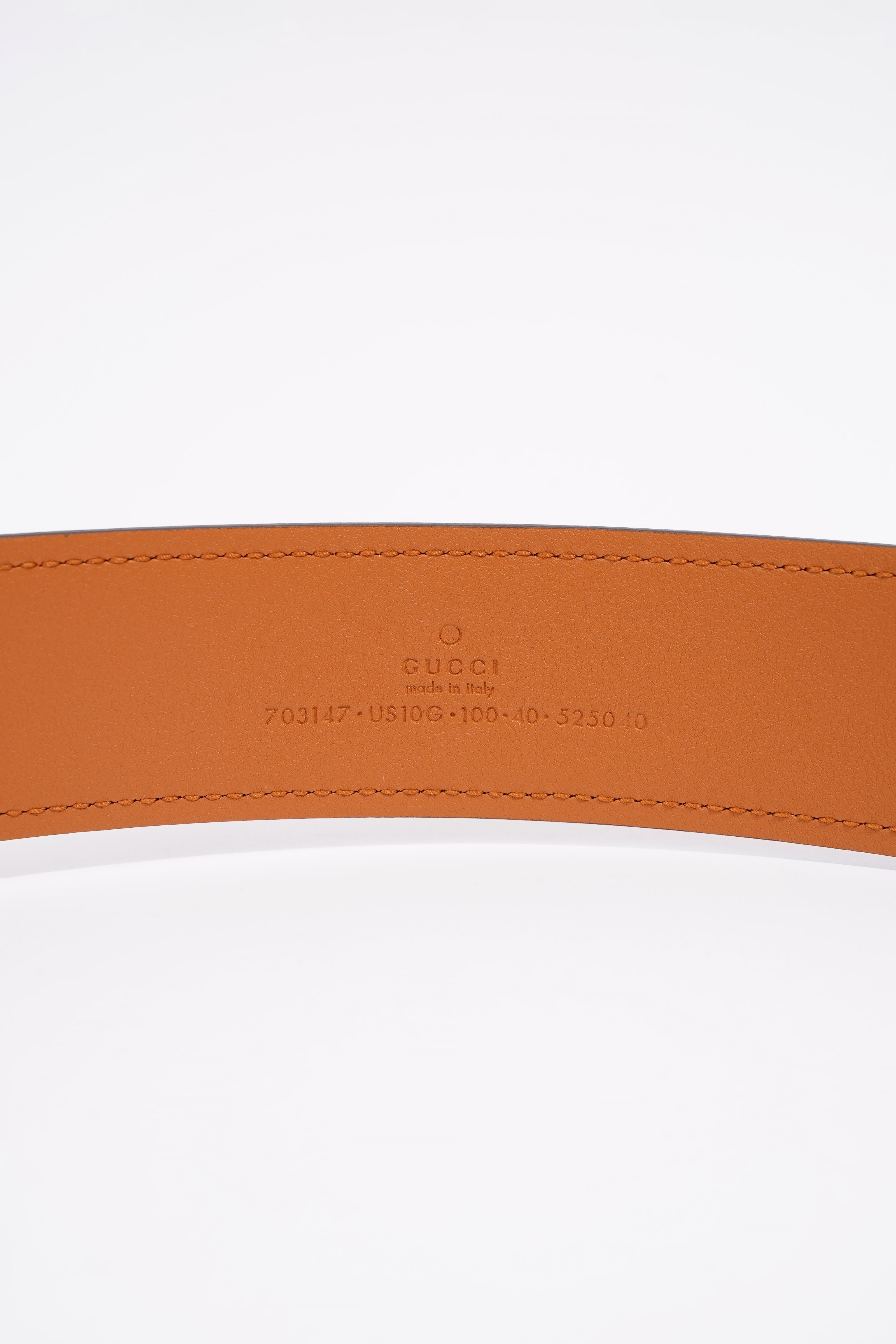 Gucci Interlock GG Belt Tan Leather 100cm