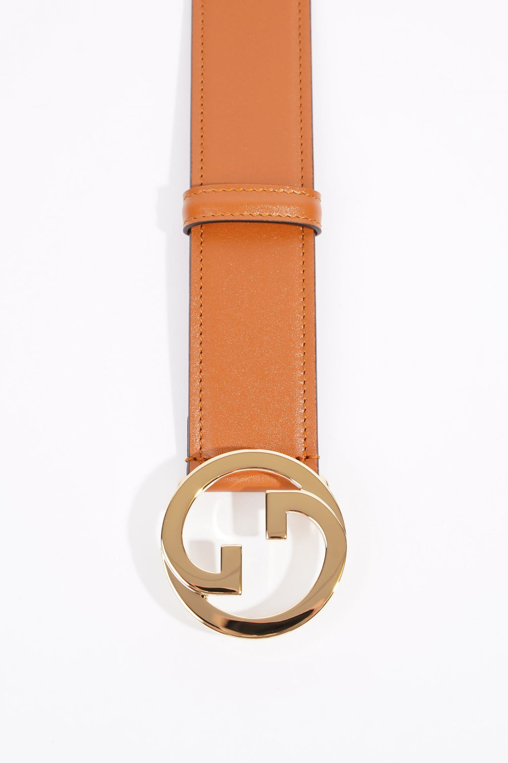 Gucci Interlock GG Belt Tan Leather 100cm