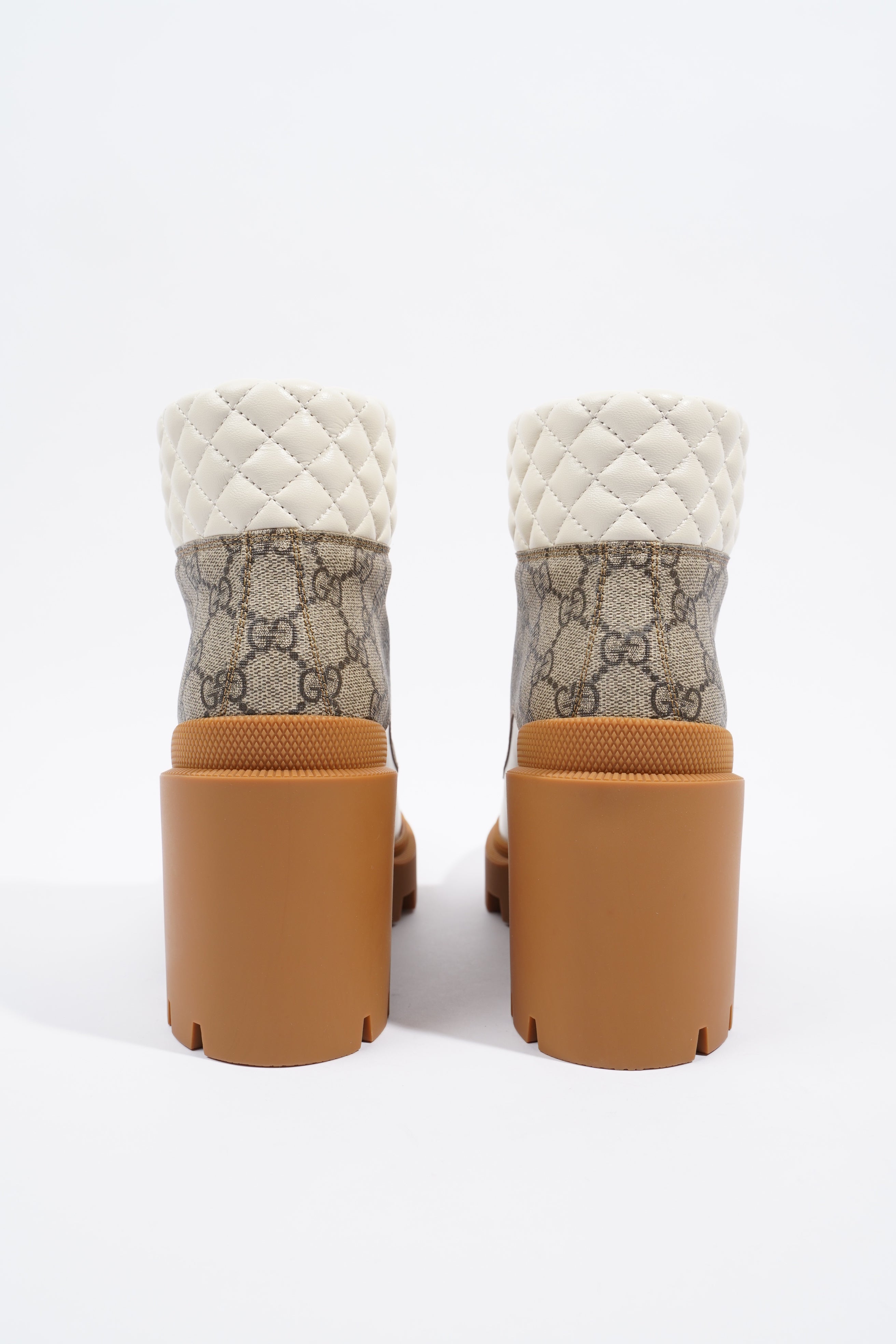 Gucci GG Ankle Boot White / Supreme Leather EU 41 UK 8