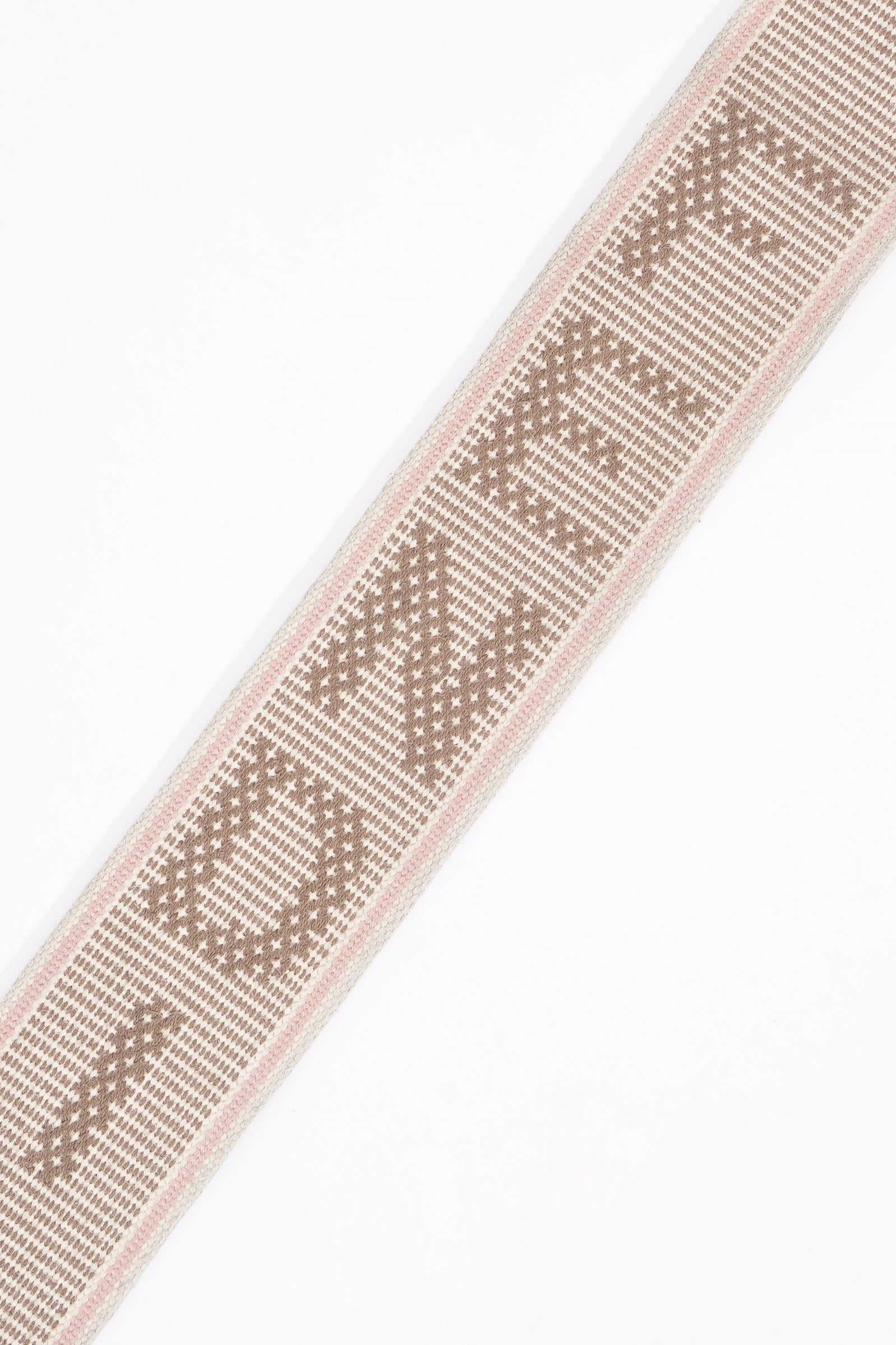 Fendi Canvas Strap Grey / Pink / White Canvas