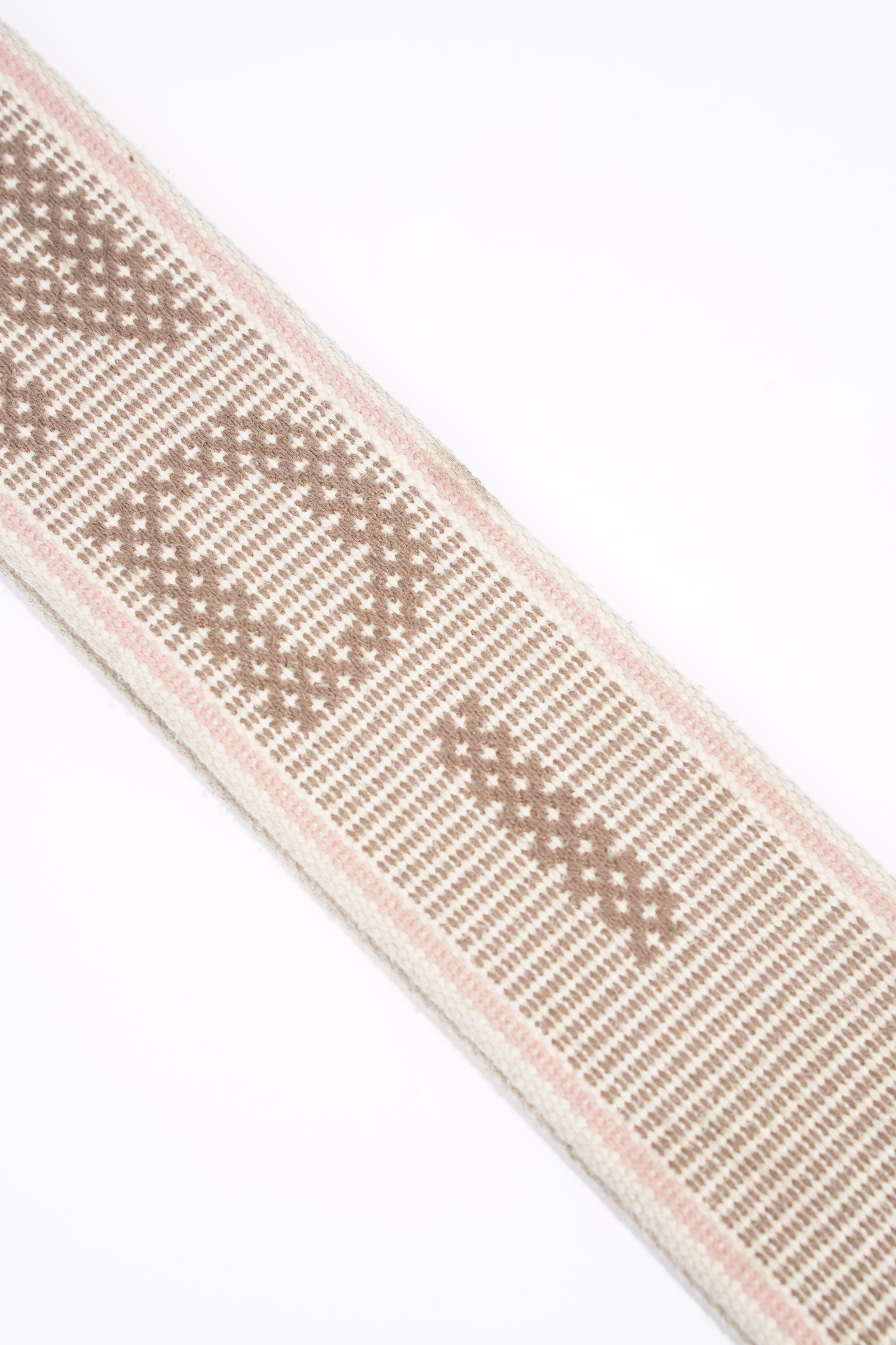 Fendi Canvas Strap Grey / Pink / White Canvas