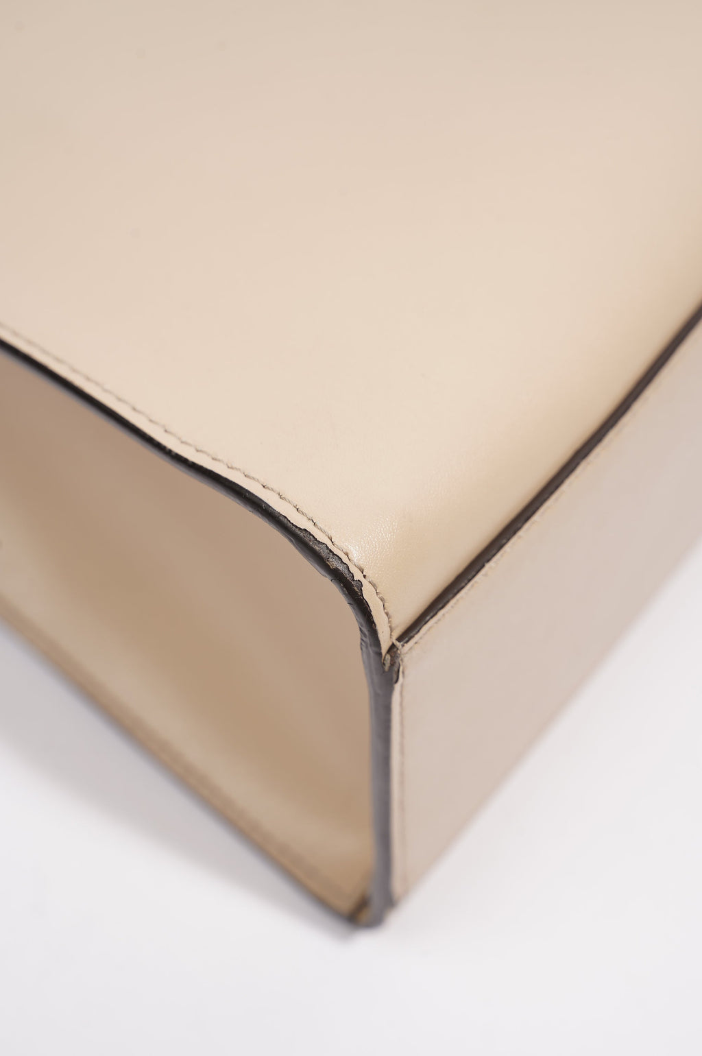 Fendi Runway Shopping Bag Cream Leather