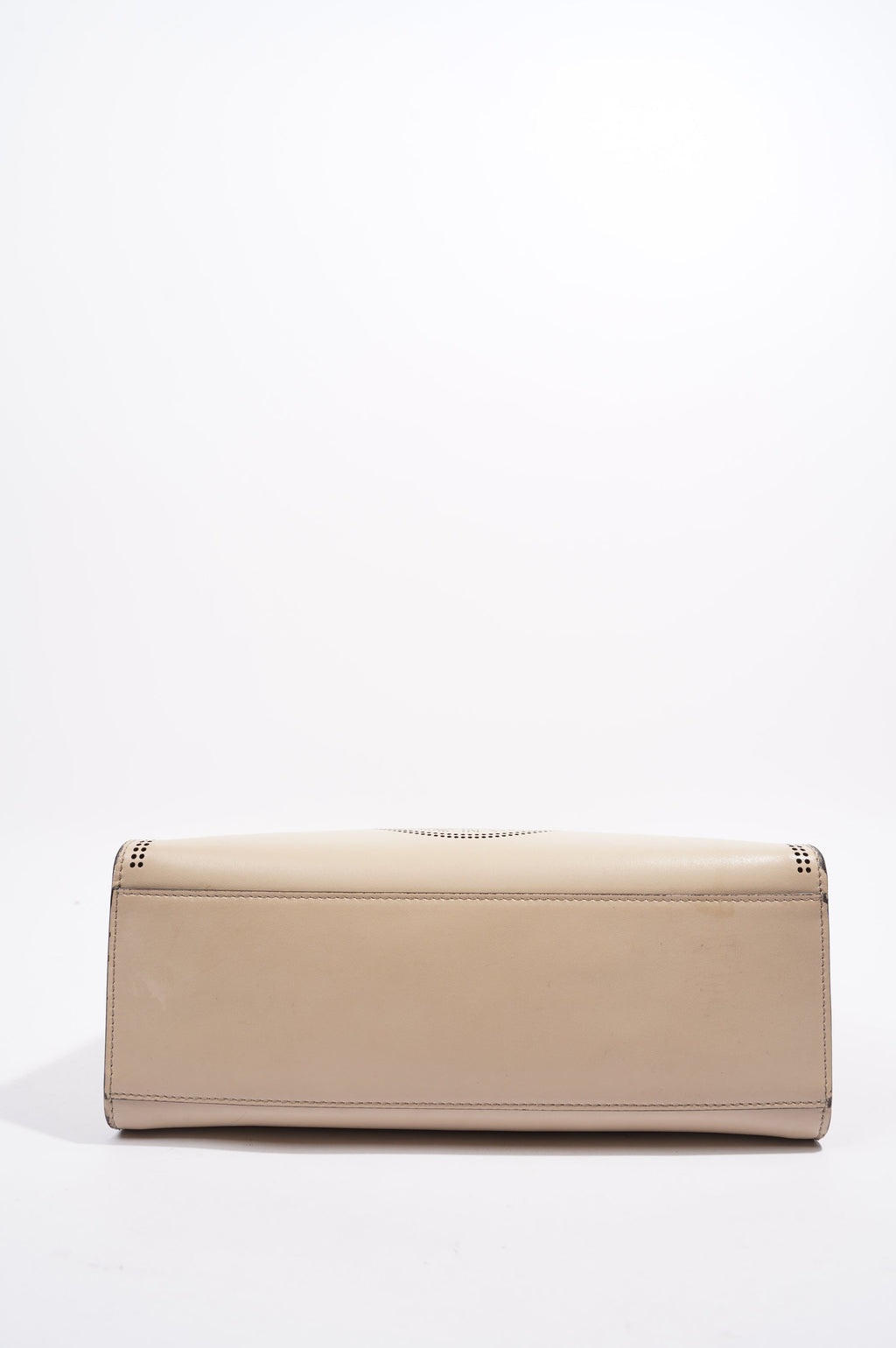 Fendi Runway Shopping Bag Cream Leather