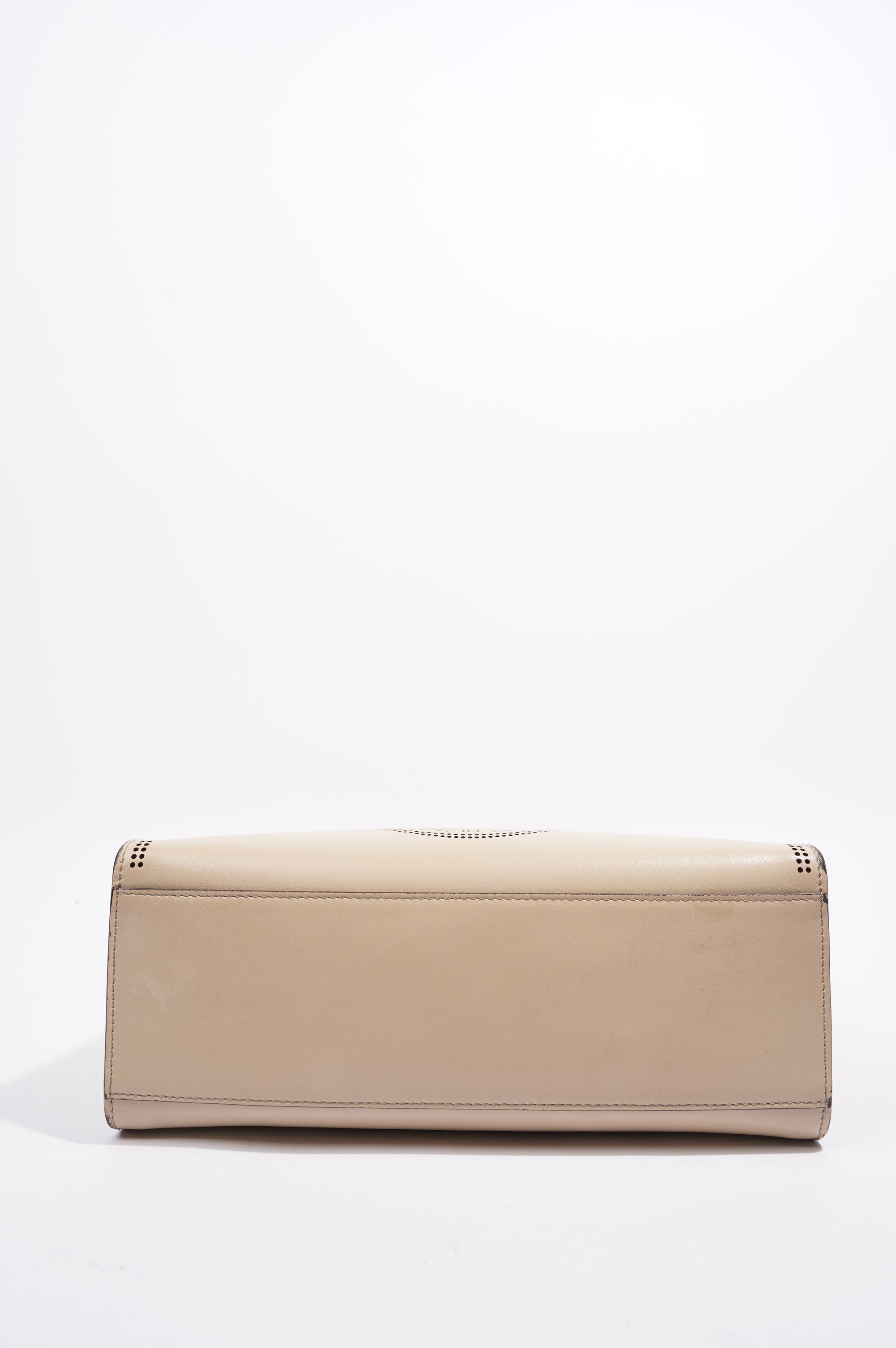 Fendi Runway Shopping Bag Cream Leather