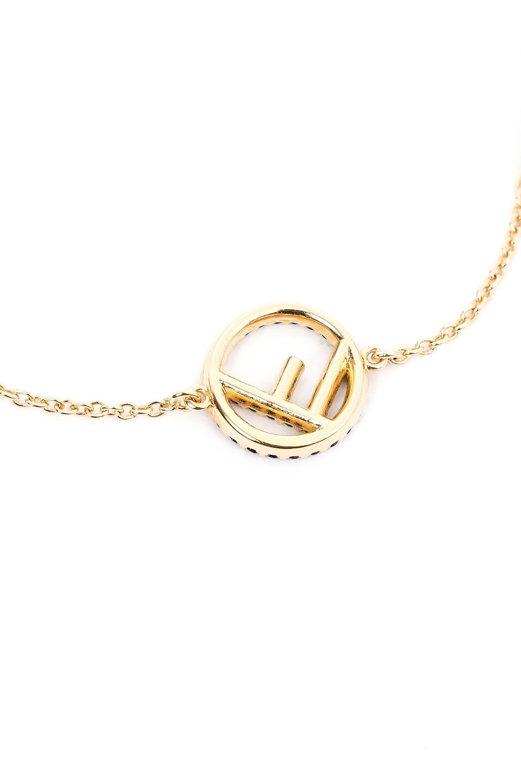 Fendi F Bracelet Gold / Black Base Metal