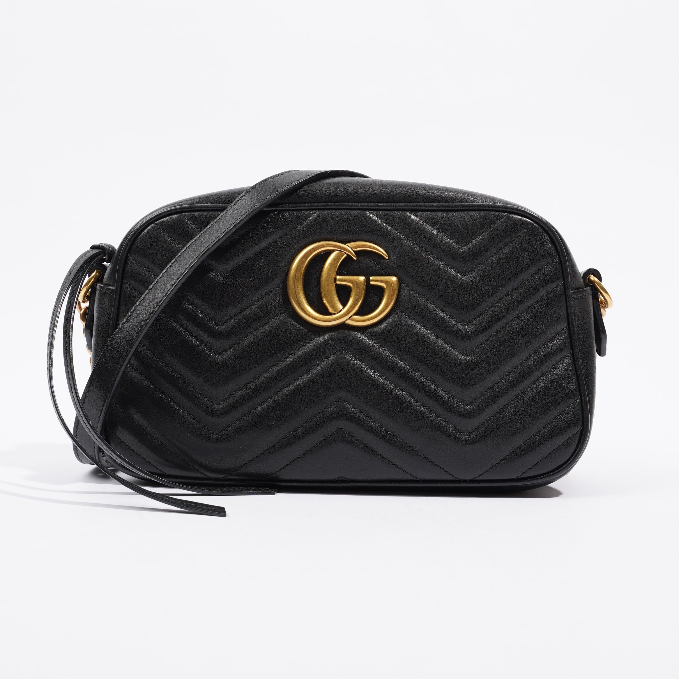 Gucci GG Marmont Bag Black Leather Small