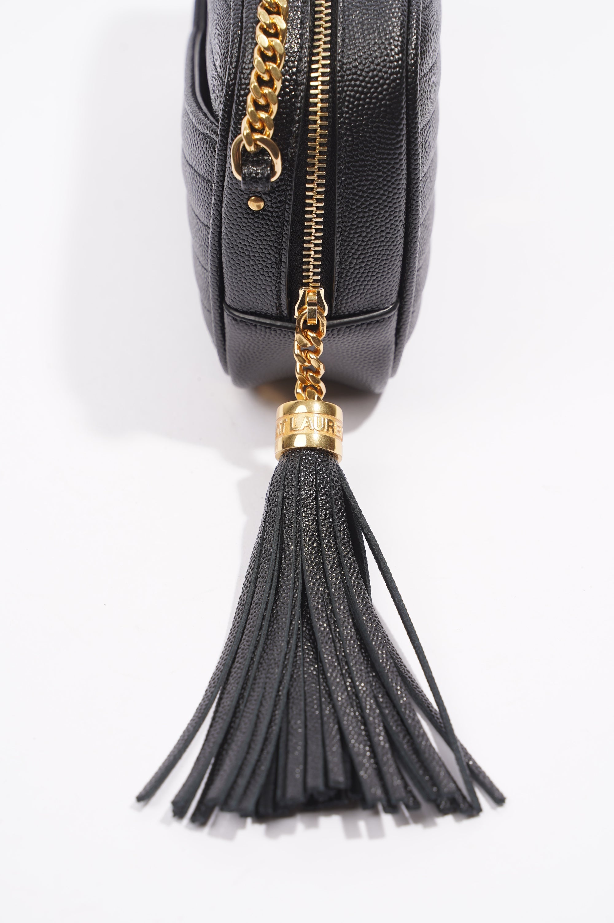 Saint Laurent Lou Camera Bag Black Matelasse Leather Mini