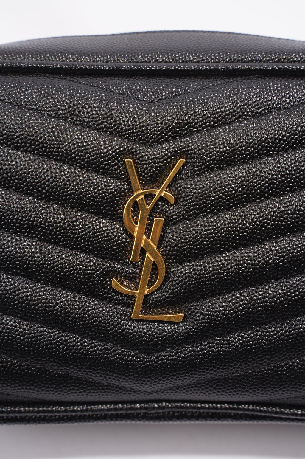 Saint Laurent Lou Camera Bag Black Matelasse Leather Mini