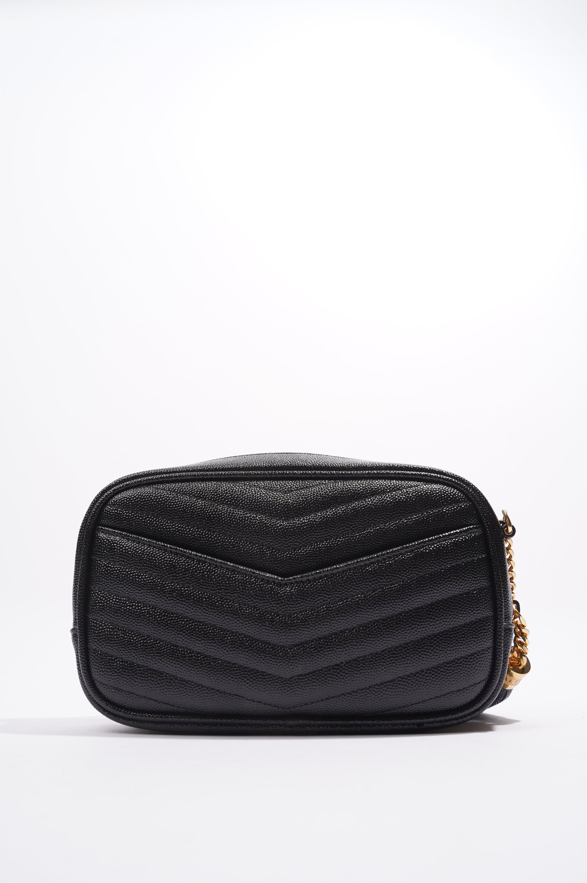 Saint Laurent Lou Camera Bag Black Matelasse Leather Mini