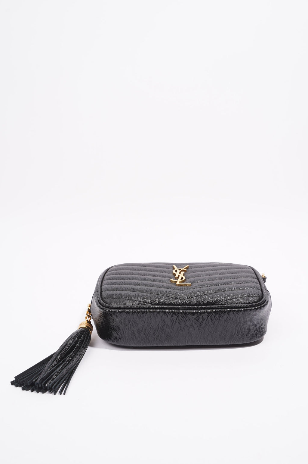 Saint Laurent Lou Camera Bag Black Matelasse Leather Mini