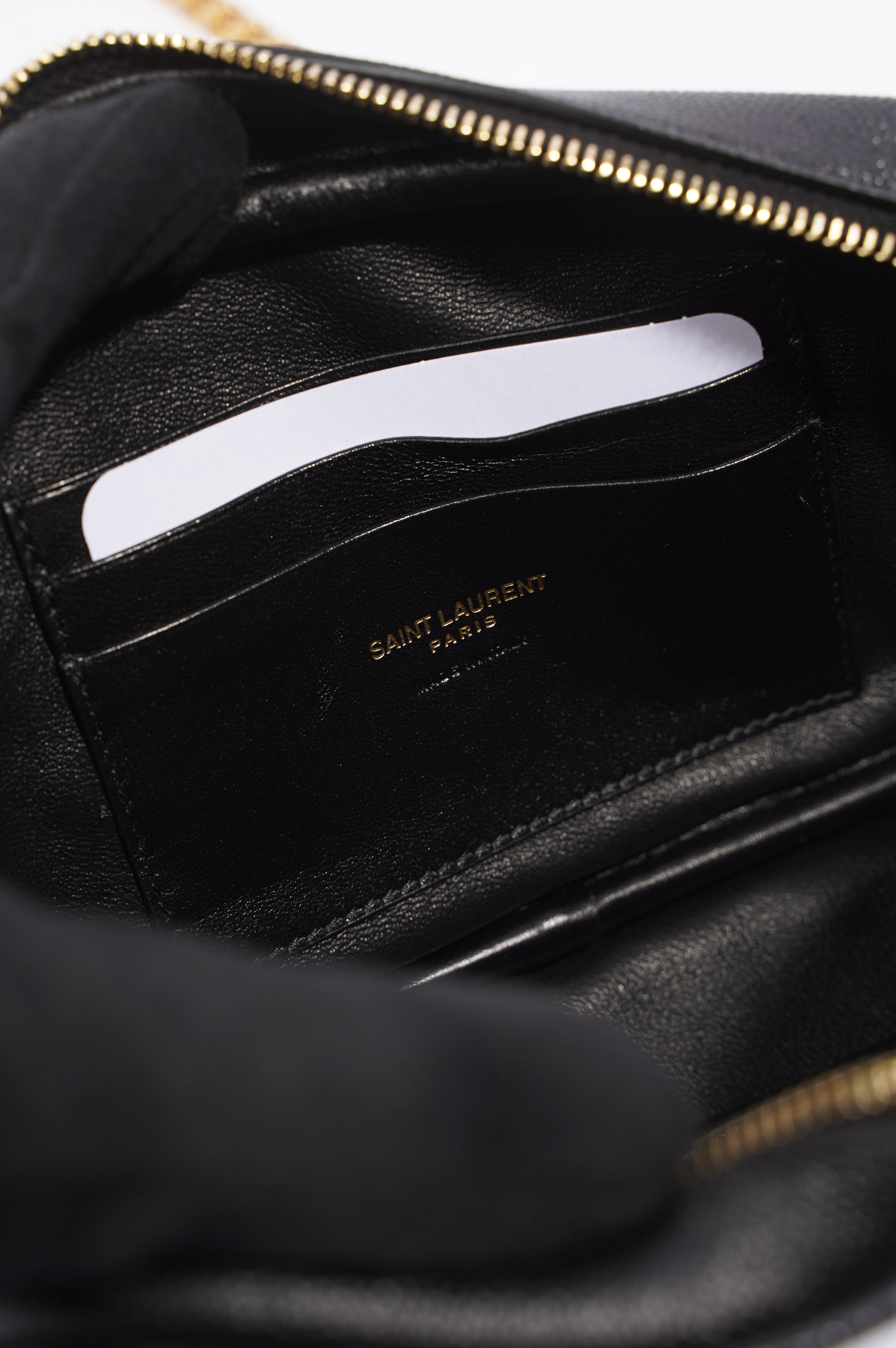 Saint Laurent Lou Camera Bag Black Matelasse Leather Mini