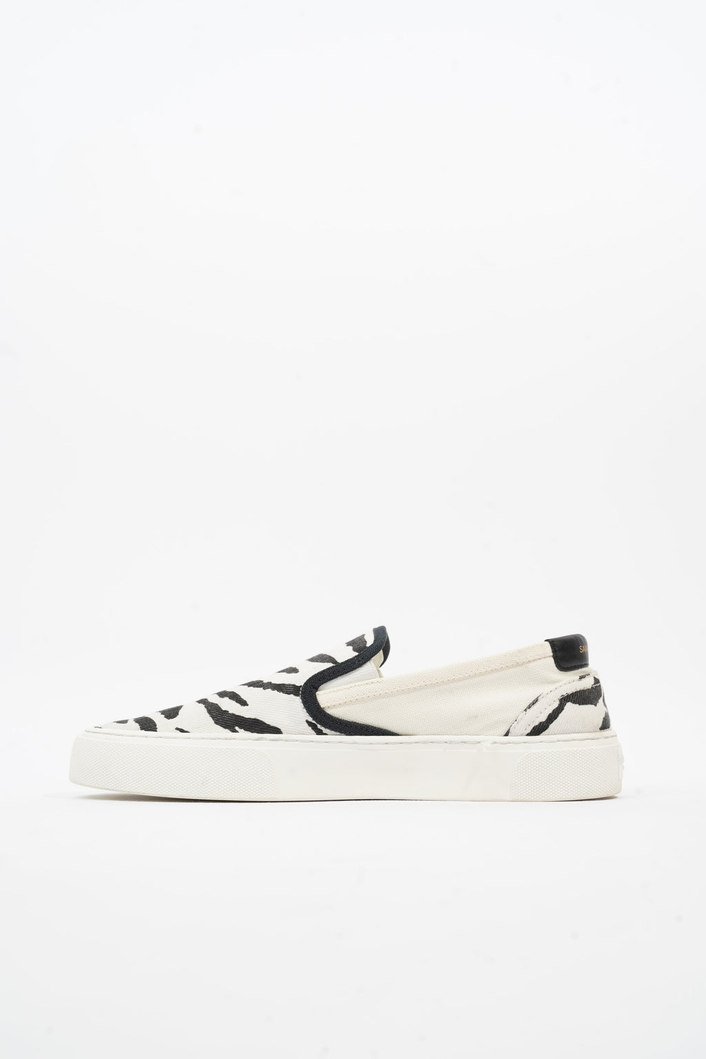 Saint Laurent Slip On Sneaker Zebra Print Canvas EU 40 UK 7