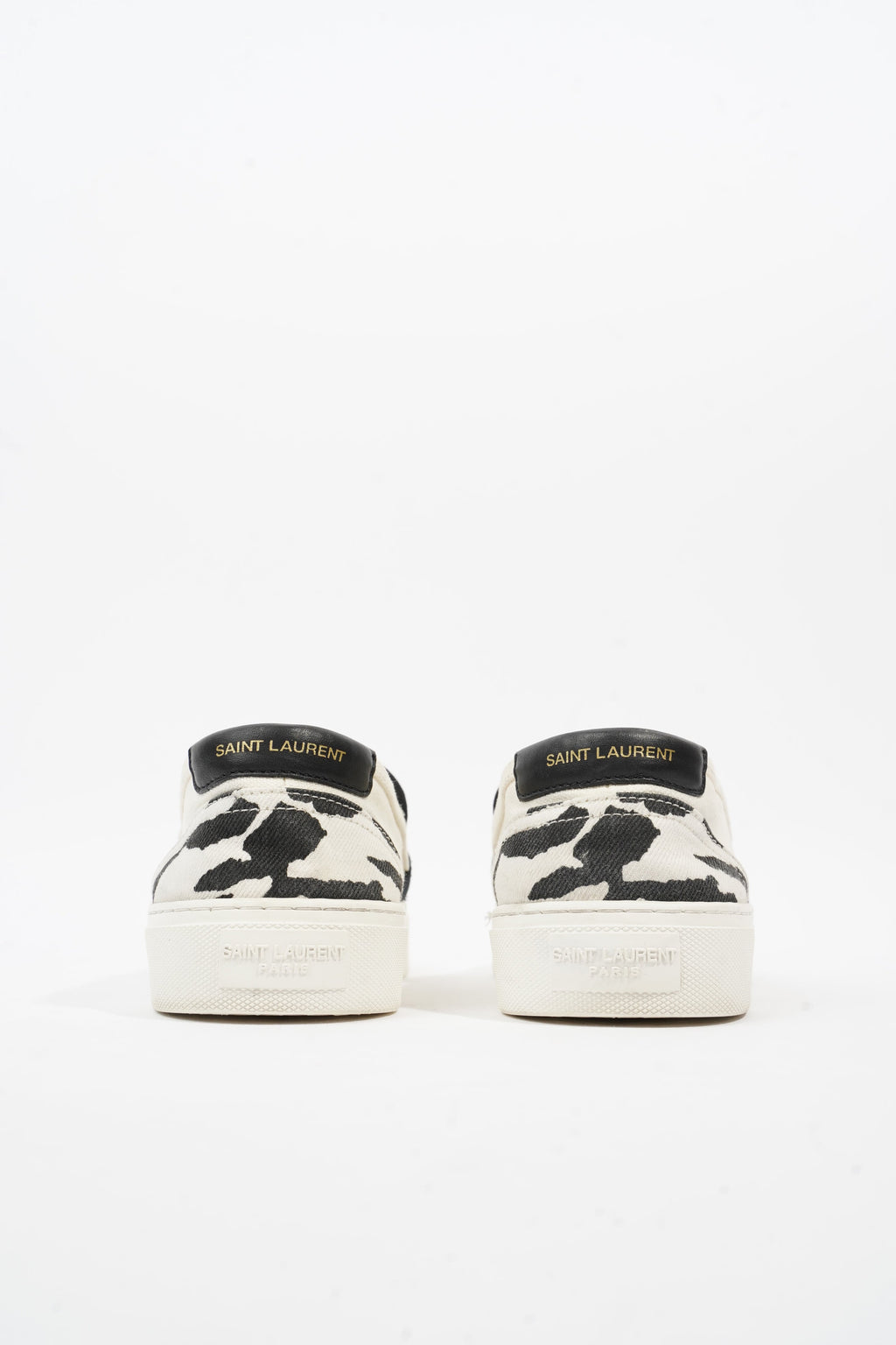 Saint Laurent Slip On Sneaker Zebra Print Canvas EU 40 UK 7