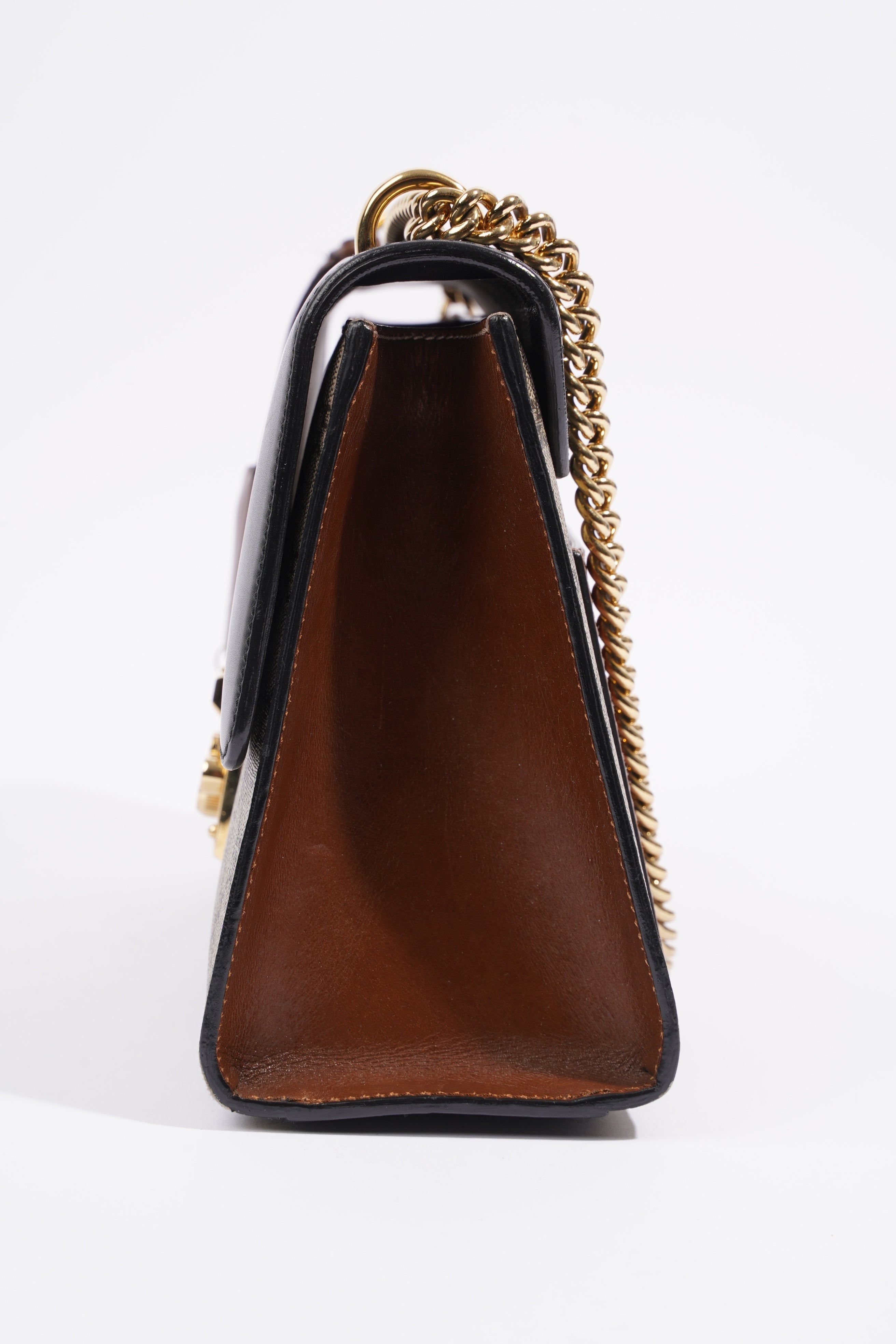 Gucci Padlock Bag Supreme / Black Coated Canvas Medium
