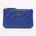 Chanel Purse CC Blue Lambskin Leather