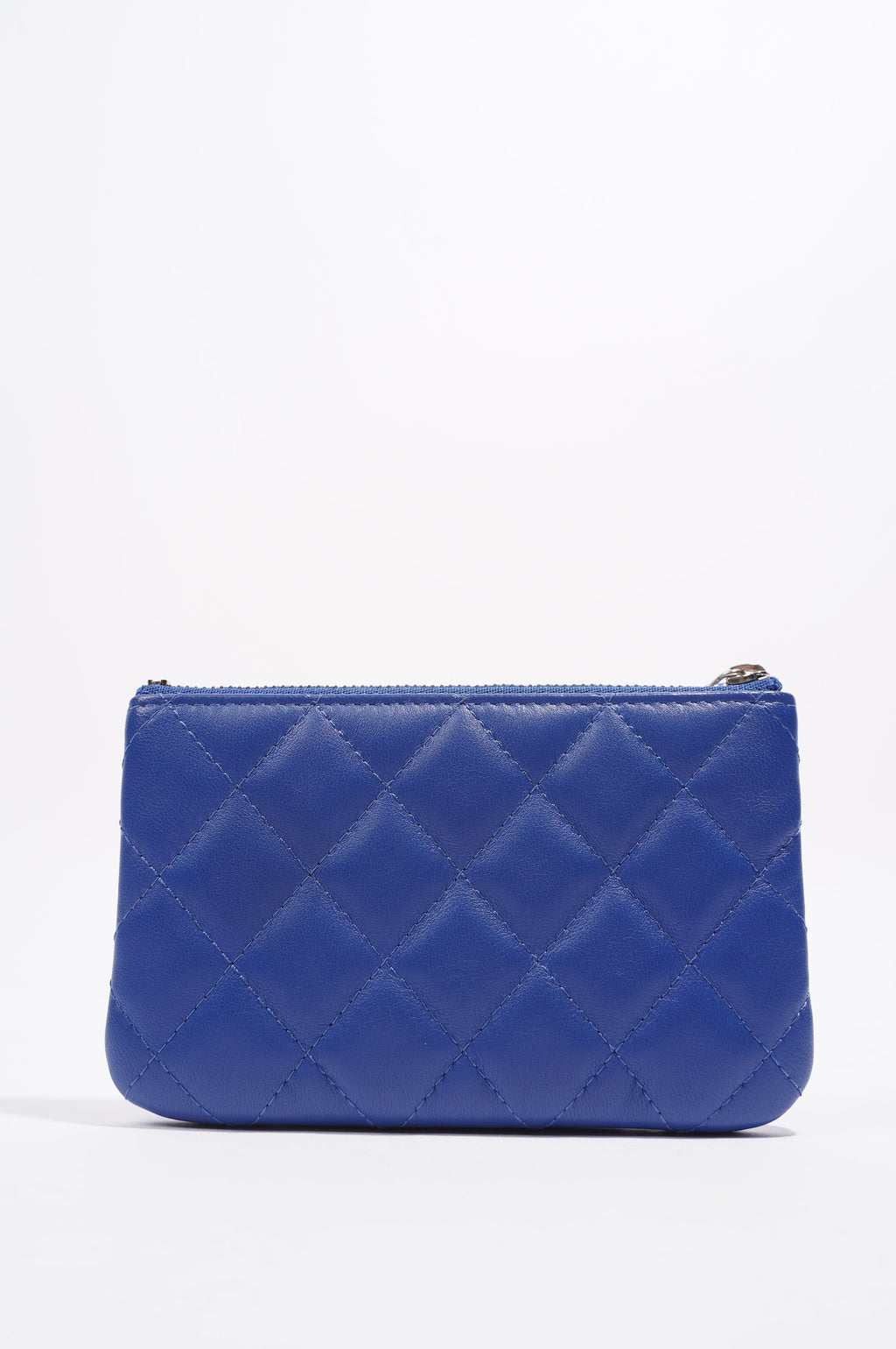 Chanel Purse CC Blue Lambskin Leather