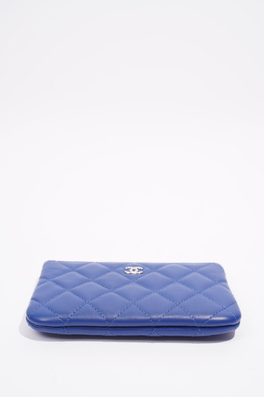 Chanel Purse CC Blue Lambskin Leather