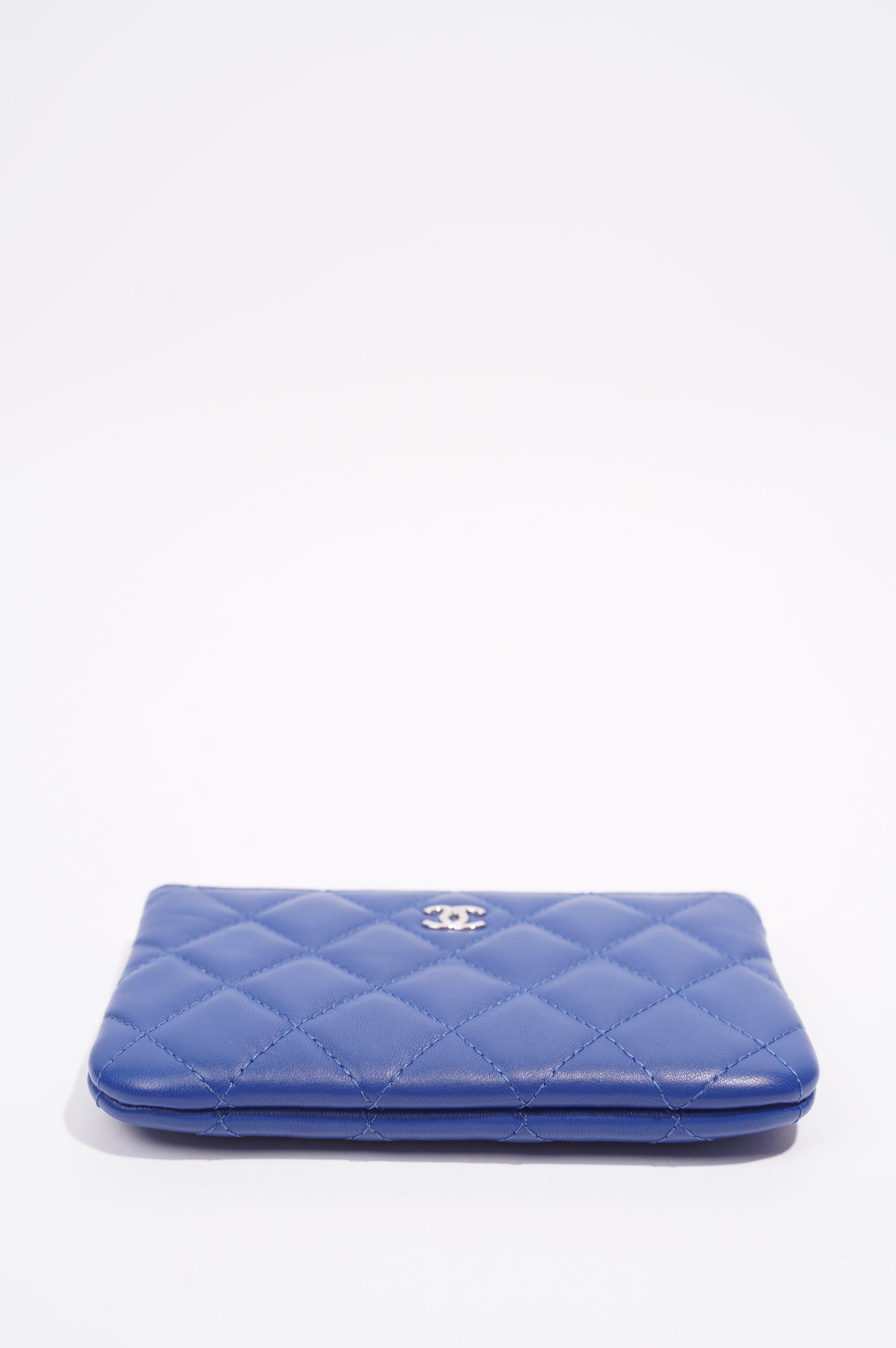 Chanel Purse CC Blue Lambskin Leather
