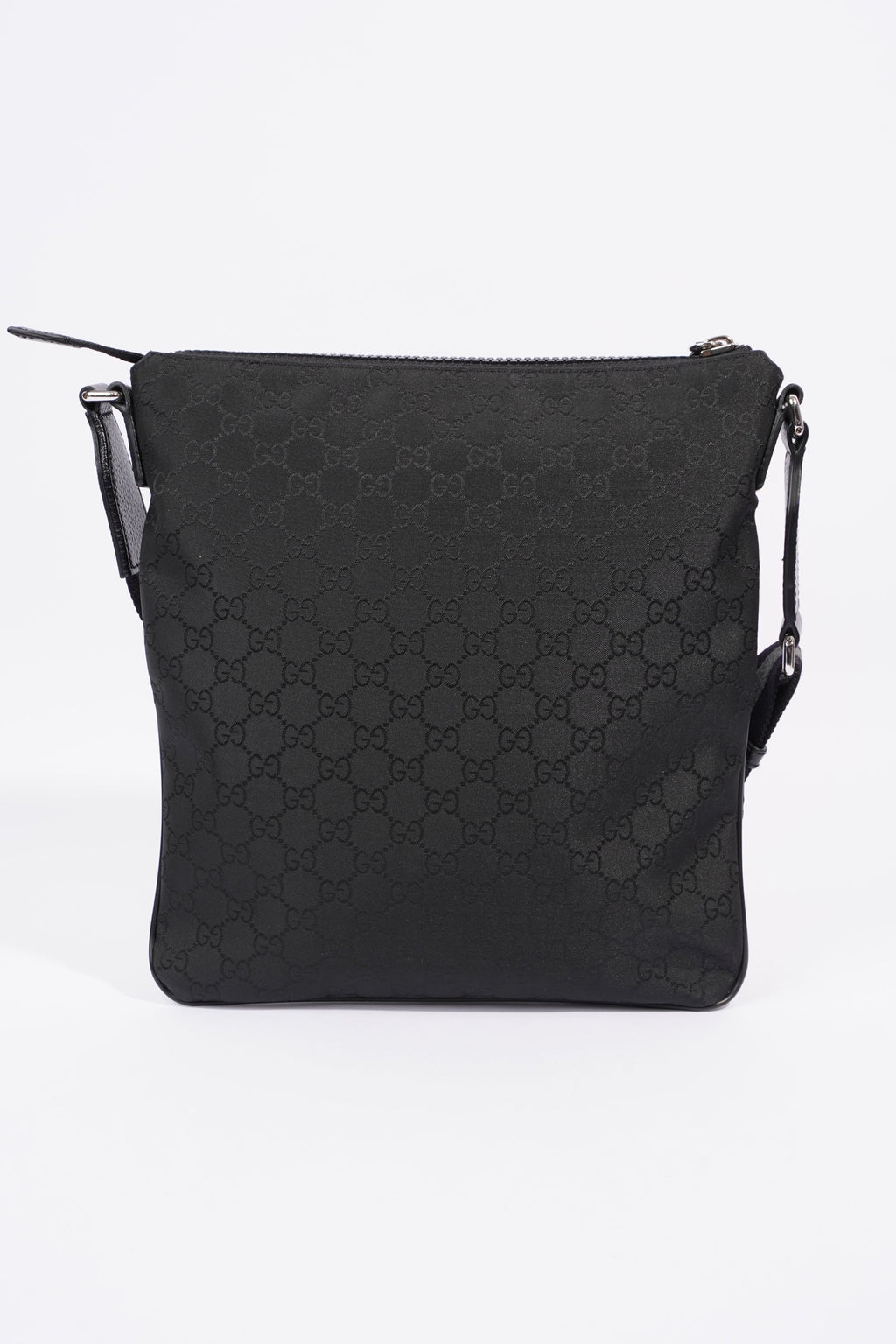 Gucci GG Supreme Messenger Bag Black Canvas