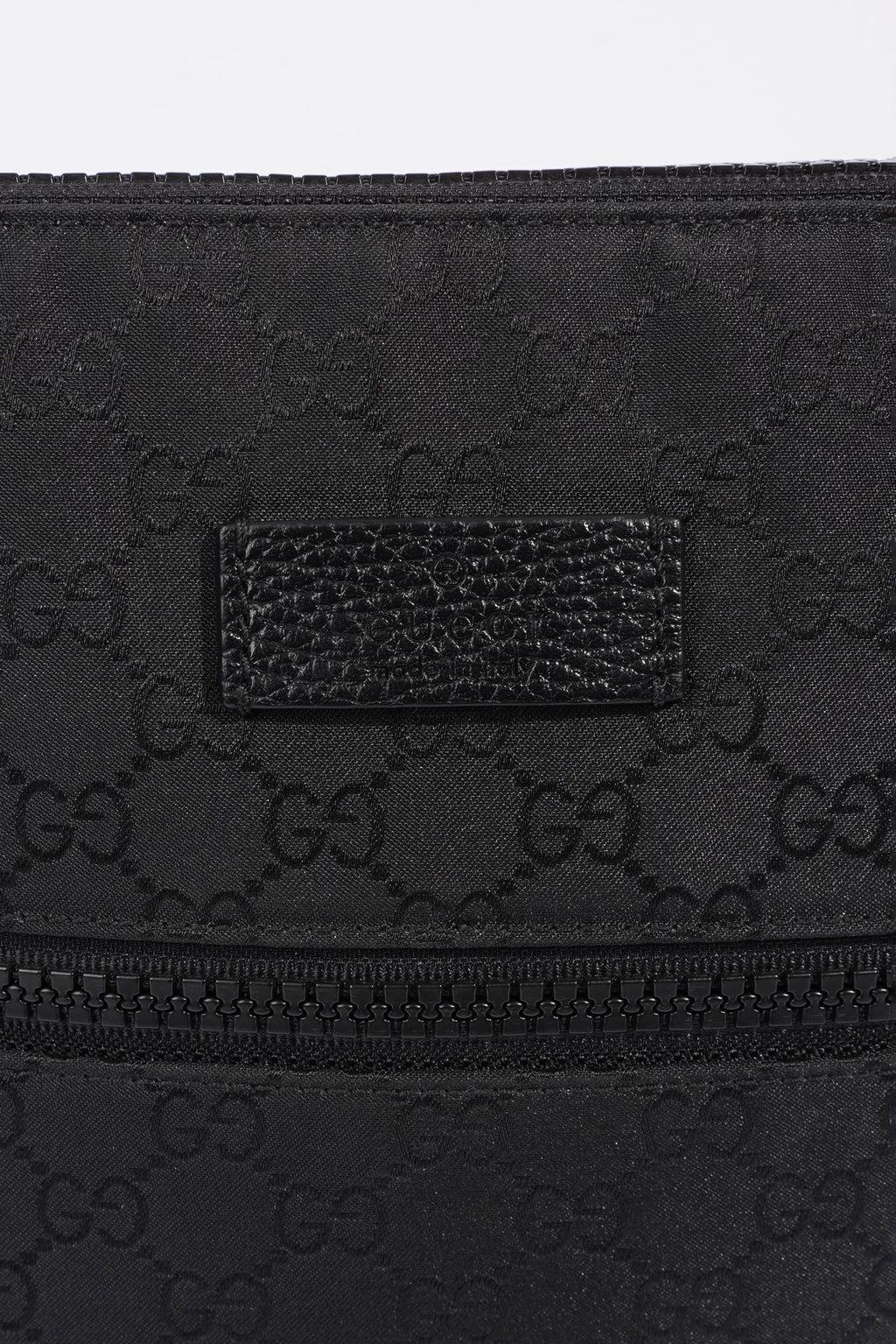 Gucci GG Supreme Messenger Bag Black Canvas