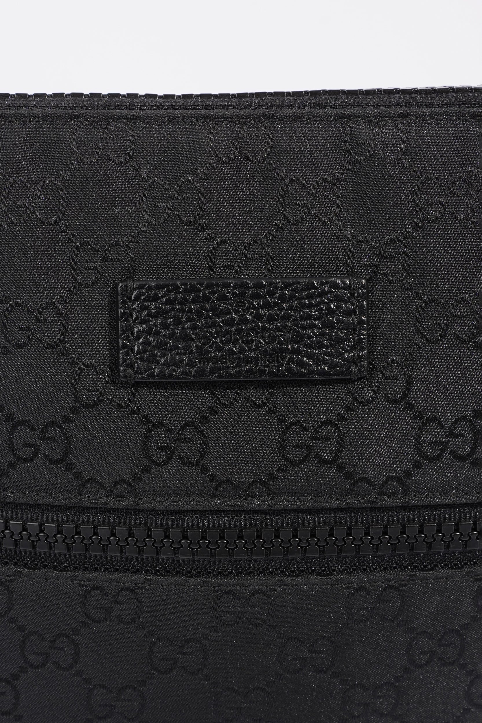 Gucci GG Supreme Messenger Bag Black Canvas