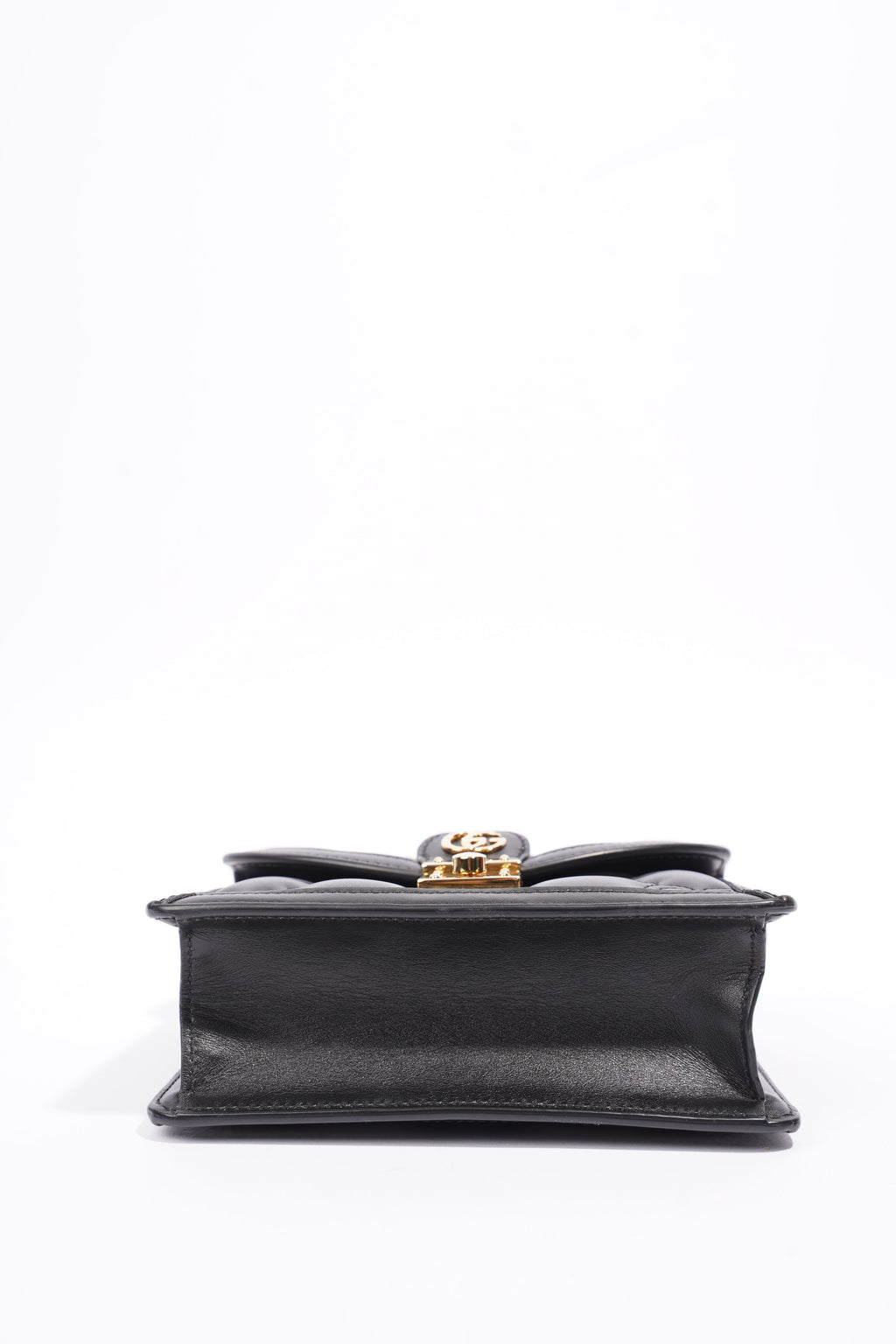 Gucci GG Matelasse Top Handle Black Matelasse Leather Small