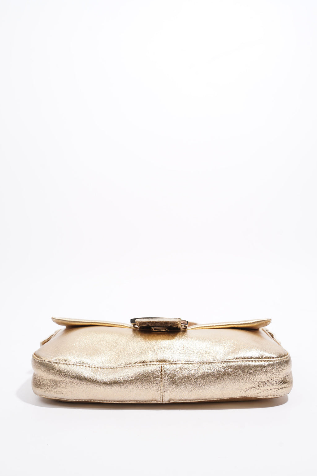 Fendi Baguette Bag Gold Leather