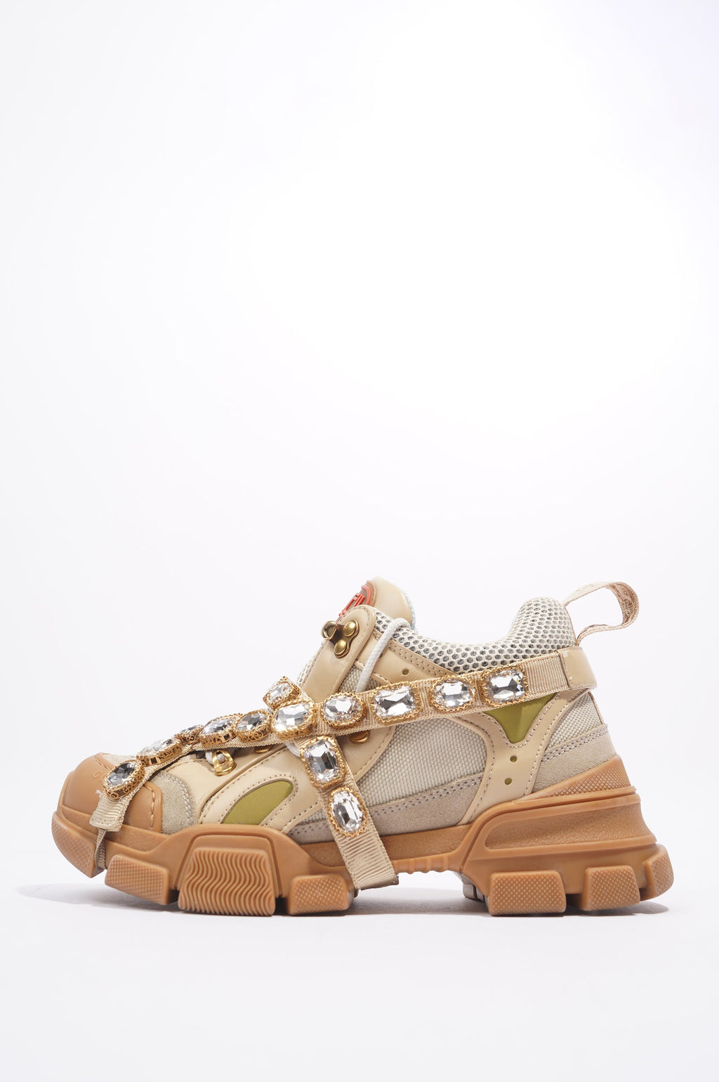 Gucci SEGA Beige / Brown Mesh EU 38 UK 5