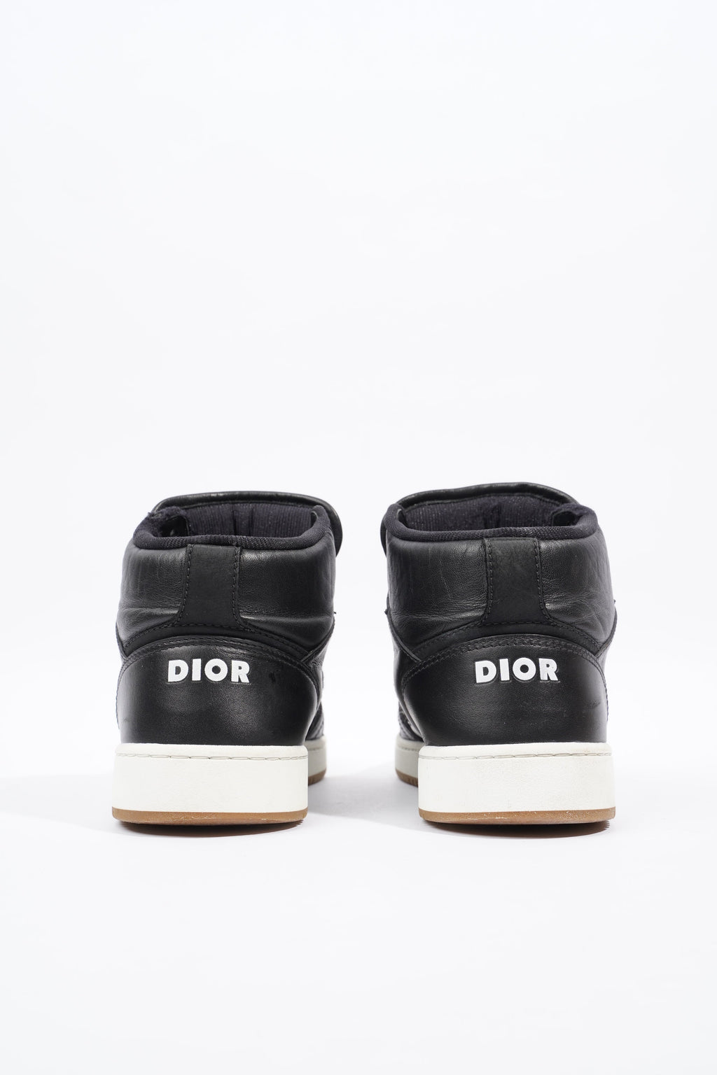 Christian Dior B27 Mid-top Black / White / Beige Oblique Leather EU 37 UK 4