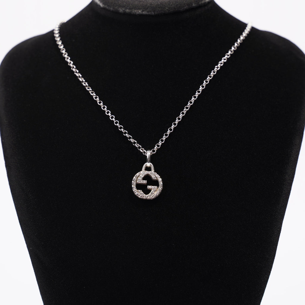 Gucci Interlocking G Necklace Silver Silver Sterling