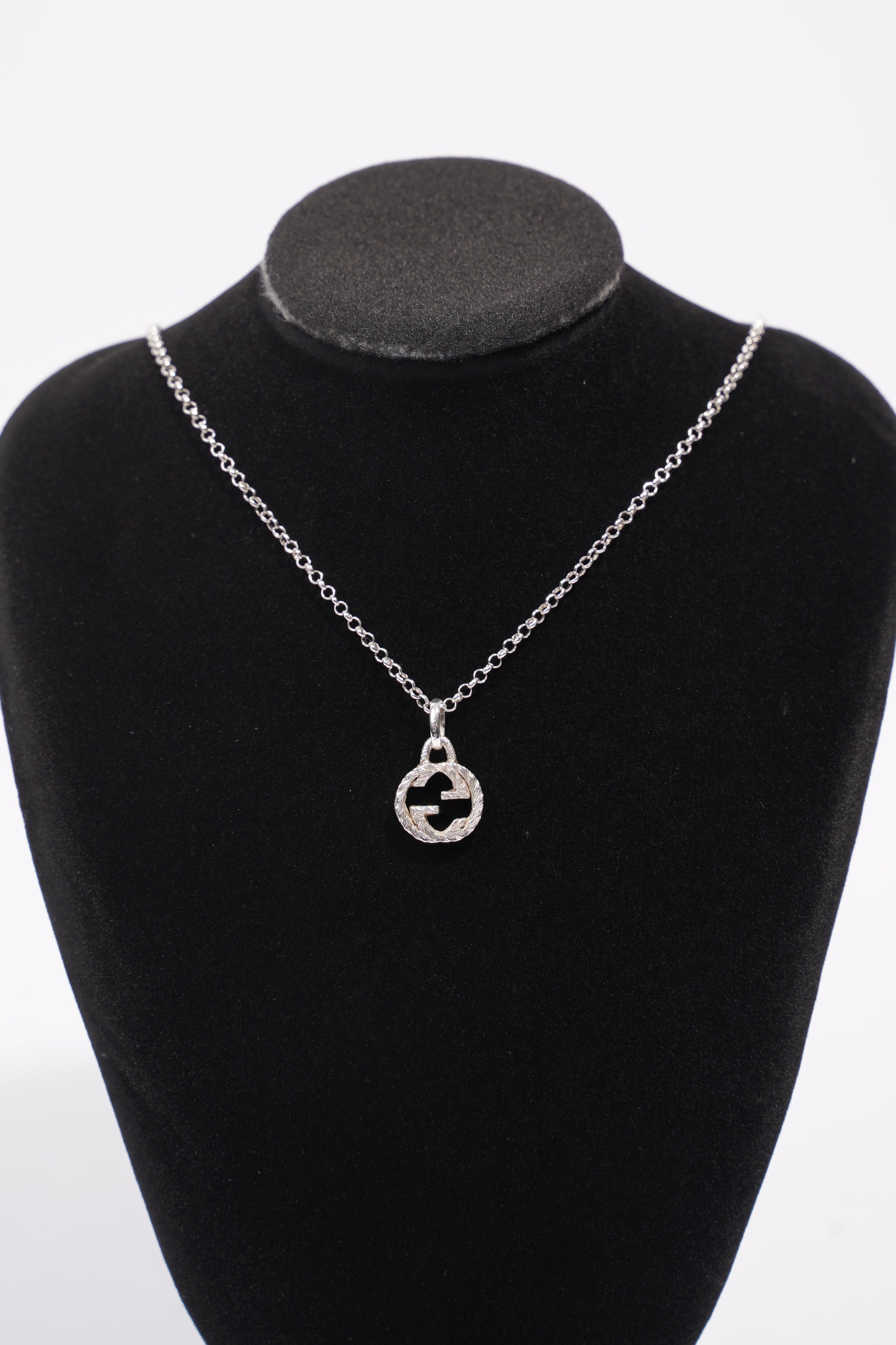 Gucci Interlocking G Necklace Silver Silver Sterling