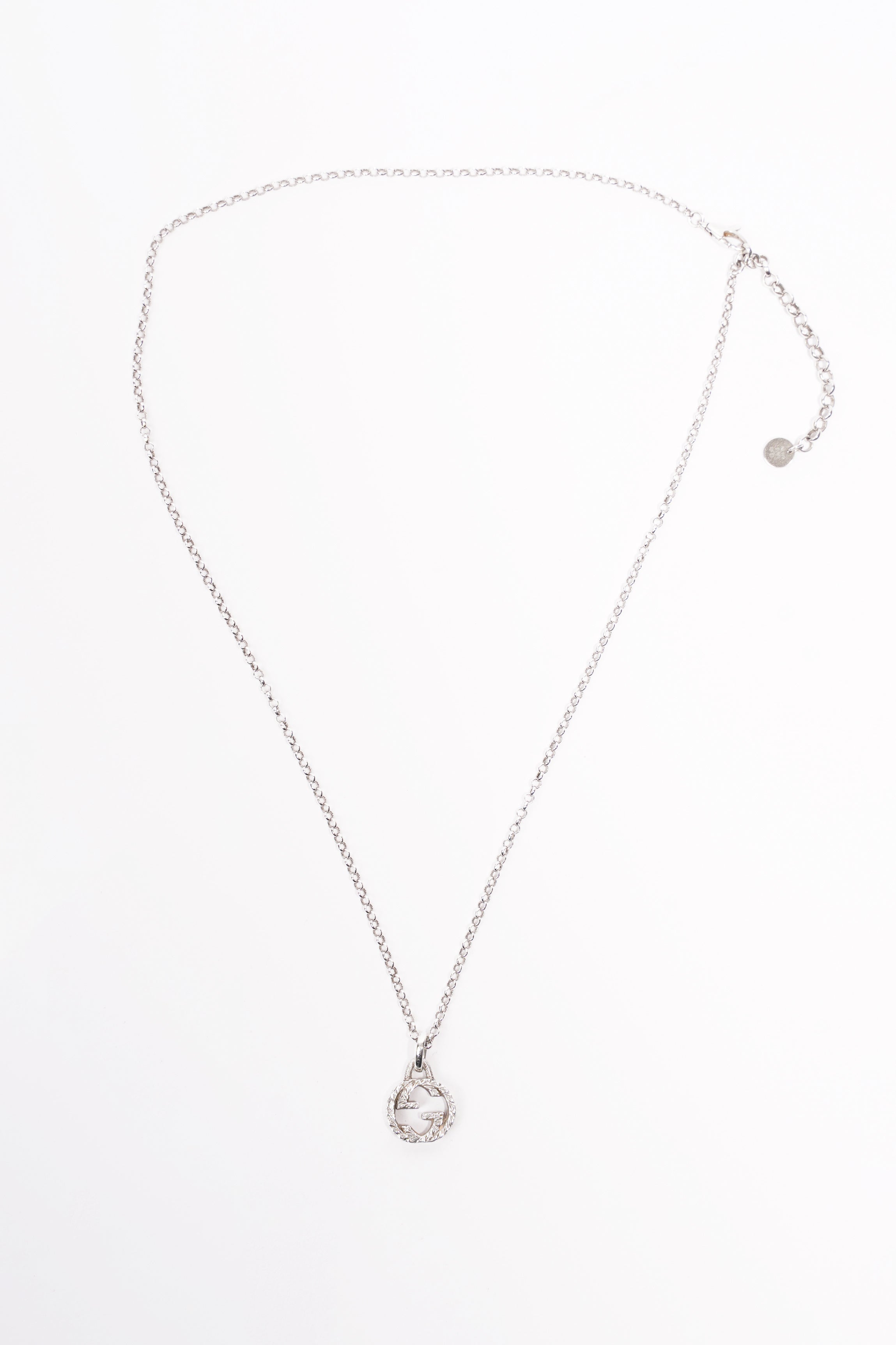 Gucci Interlocking G Necklace Silver Silver Sterling