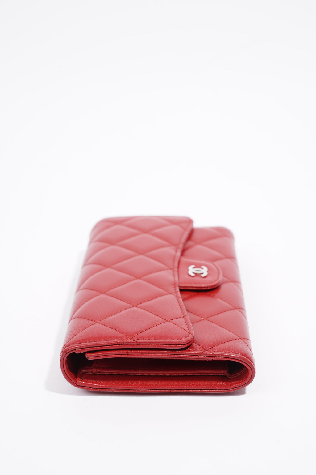 Chanel Classic Flap Wallet Red Leather