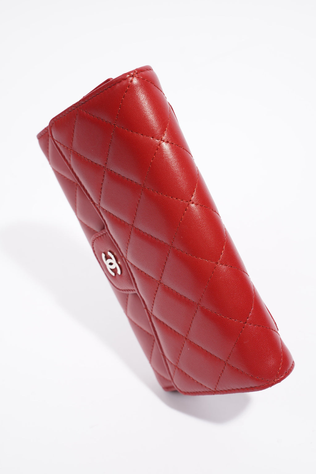 Chanel Classic Flap Wallet Red Leather