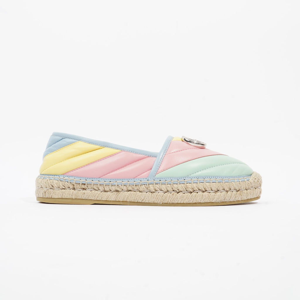 Gucci Marmont Espadrilles Multicolour Leather EU 38 UK 5