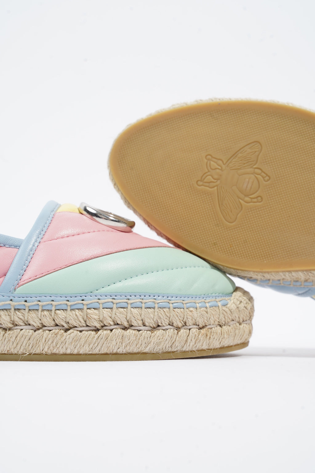 Gucci Marmont Espadrilles Multicolour Leather EU 38 UK 5