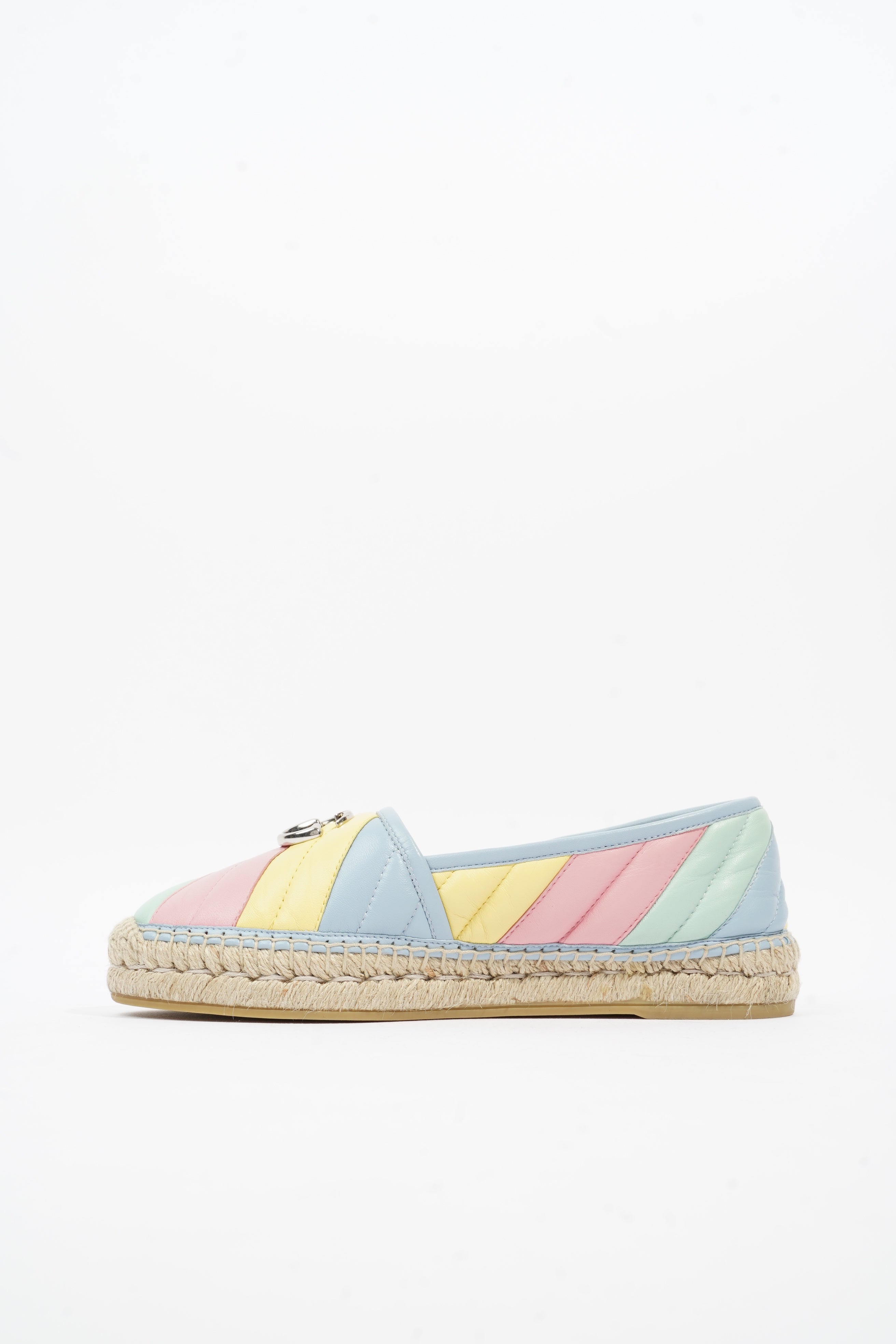 Gucci Marmont Espadrilles Multicolour Leather EU 38 UK 5