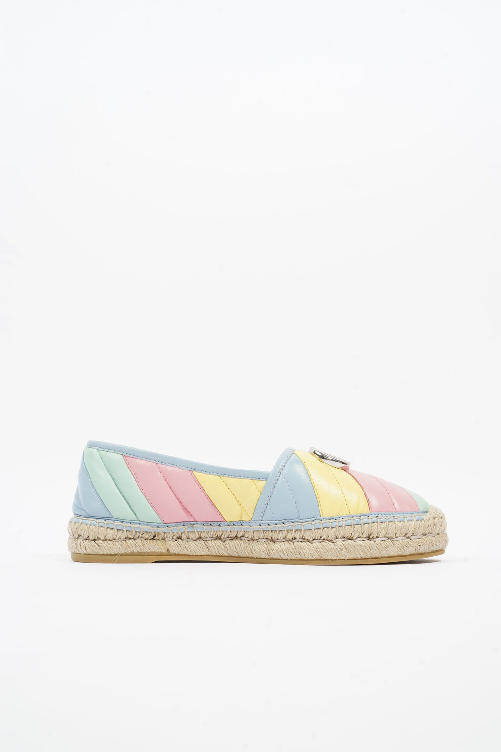 Gucci Marmont Espadrilles Multicolour Leather EU 38 UK 5