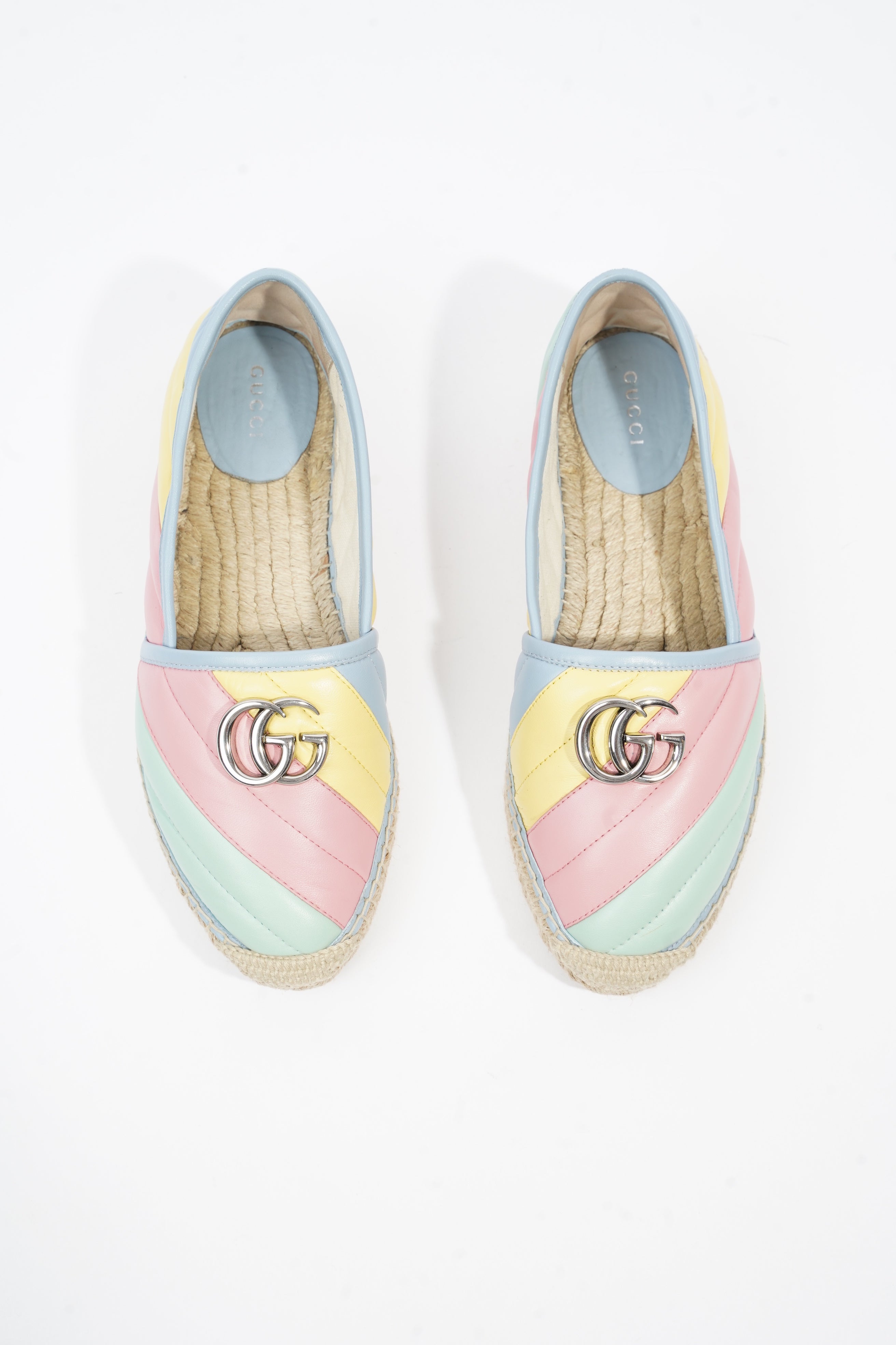Gucci Marmont Espadrilles Multicolour Leather EU 38 UK 5