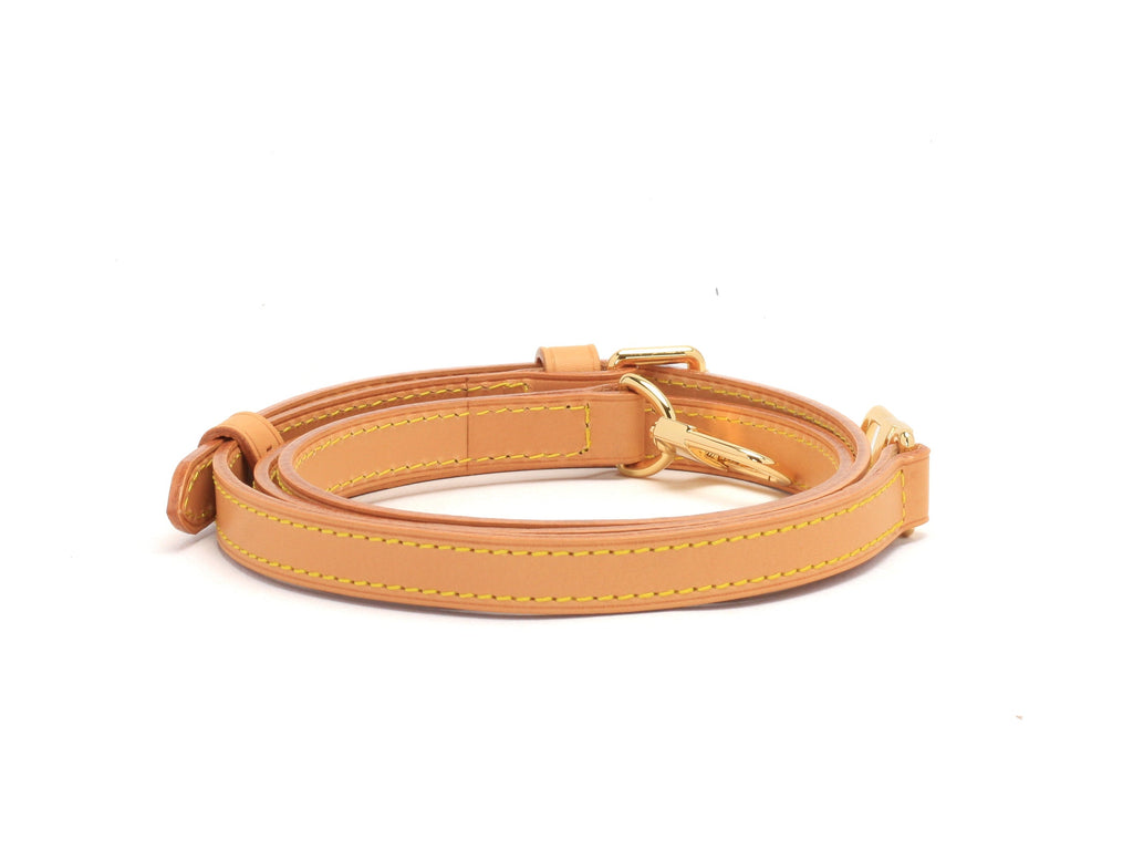 1.5cm Vachetta Leather Crossbody Strap for Medium Sized Louis Vuitton Bags - Honey Patina