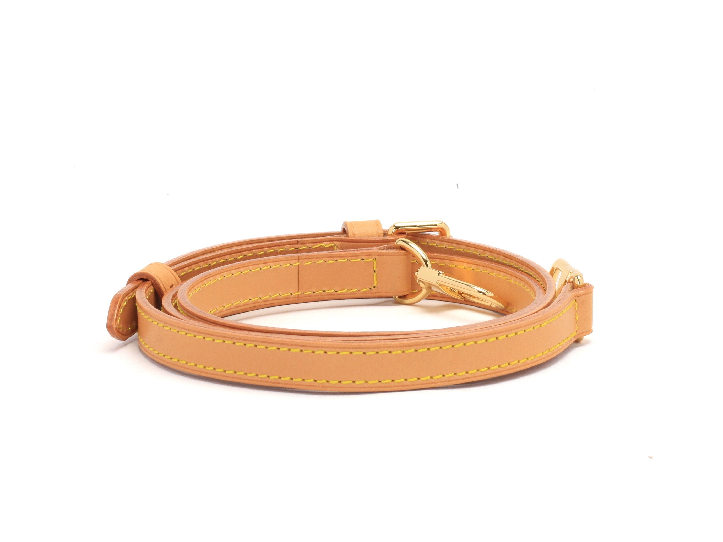 1.5cm Vachetta Leather Crossbody Strap for Medium Sized Louis Vuitton Bags - Honey Patina
