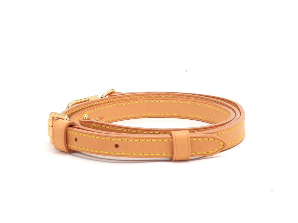 1.5cm Vachetta Leather Crossbody Strap for Medium Sized Louis Vuitton Bags - Honey Patina