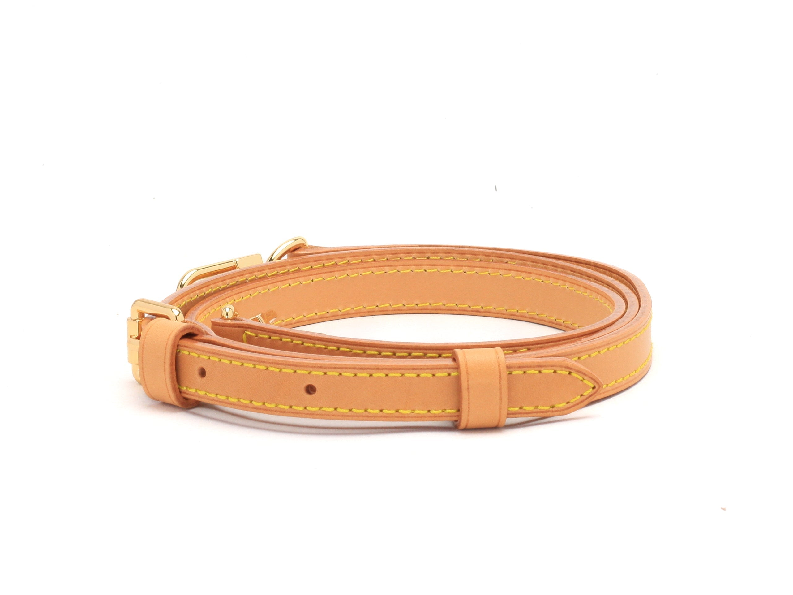 1.5cm Vachetta Leather Crossbody Strap for Medium Sized Louis Vuitton Bags - Honey Patina