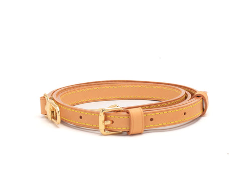 1.5cm Vachetta Leather Crossbody Strap for Medium Sized Louis Vuitton Bags - Honey Patina