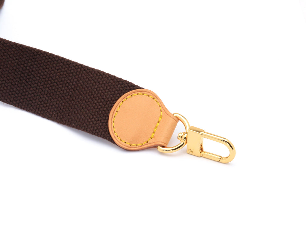 Louis Vuitton Strap Replacement Premium Cotton and Vachetta Leather Adjustable Crossbody Strap