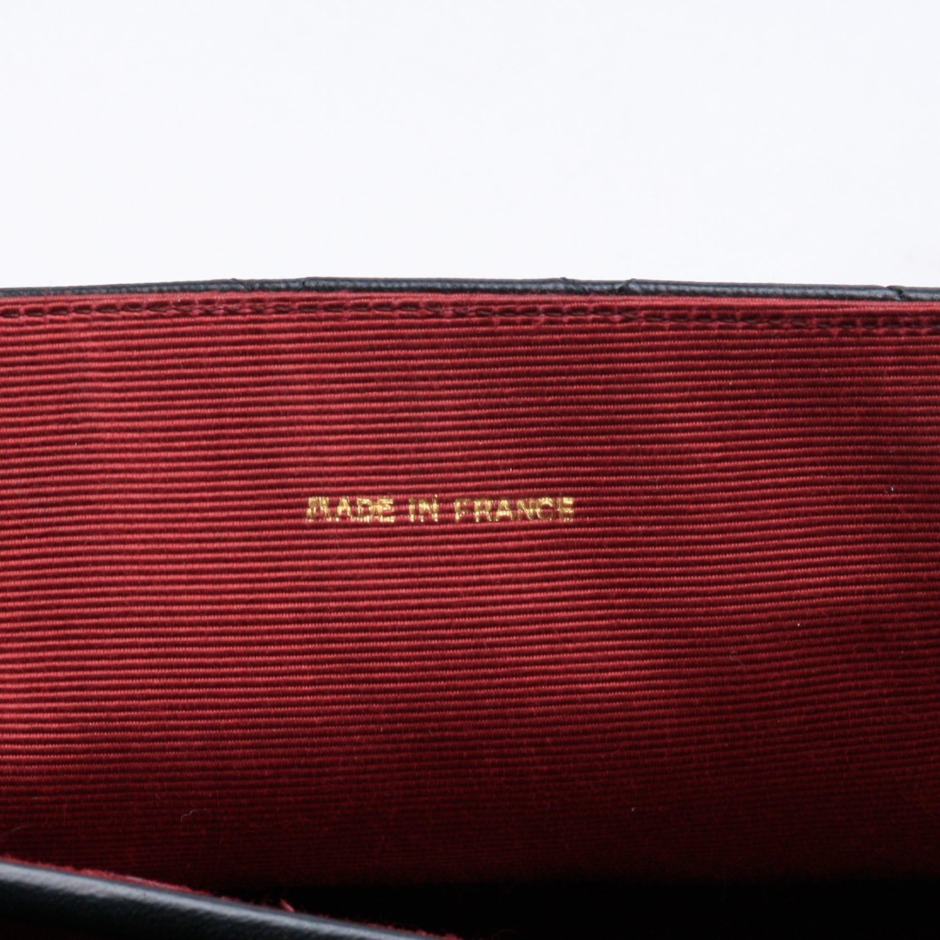 Chanel Shoulder Bag Flap Black Lambskin Leather Matrasse Vintage
