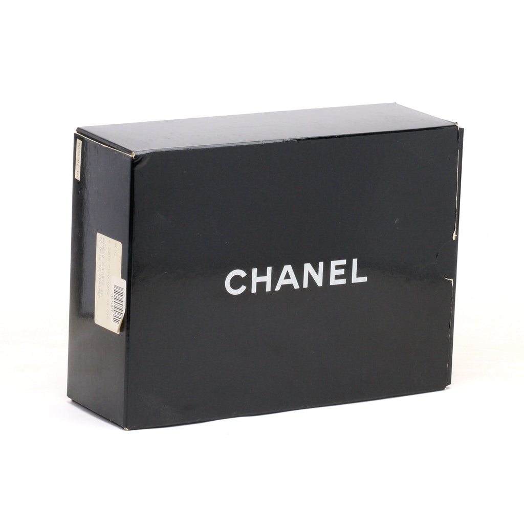 Chanel Shoulder Bag Flap Black Lambskin Leather Matrasse Vintage