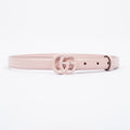 Gucci GG Marmont Thin Belt Light Pink Leather 70cm 28"