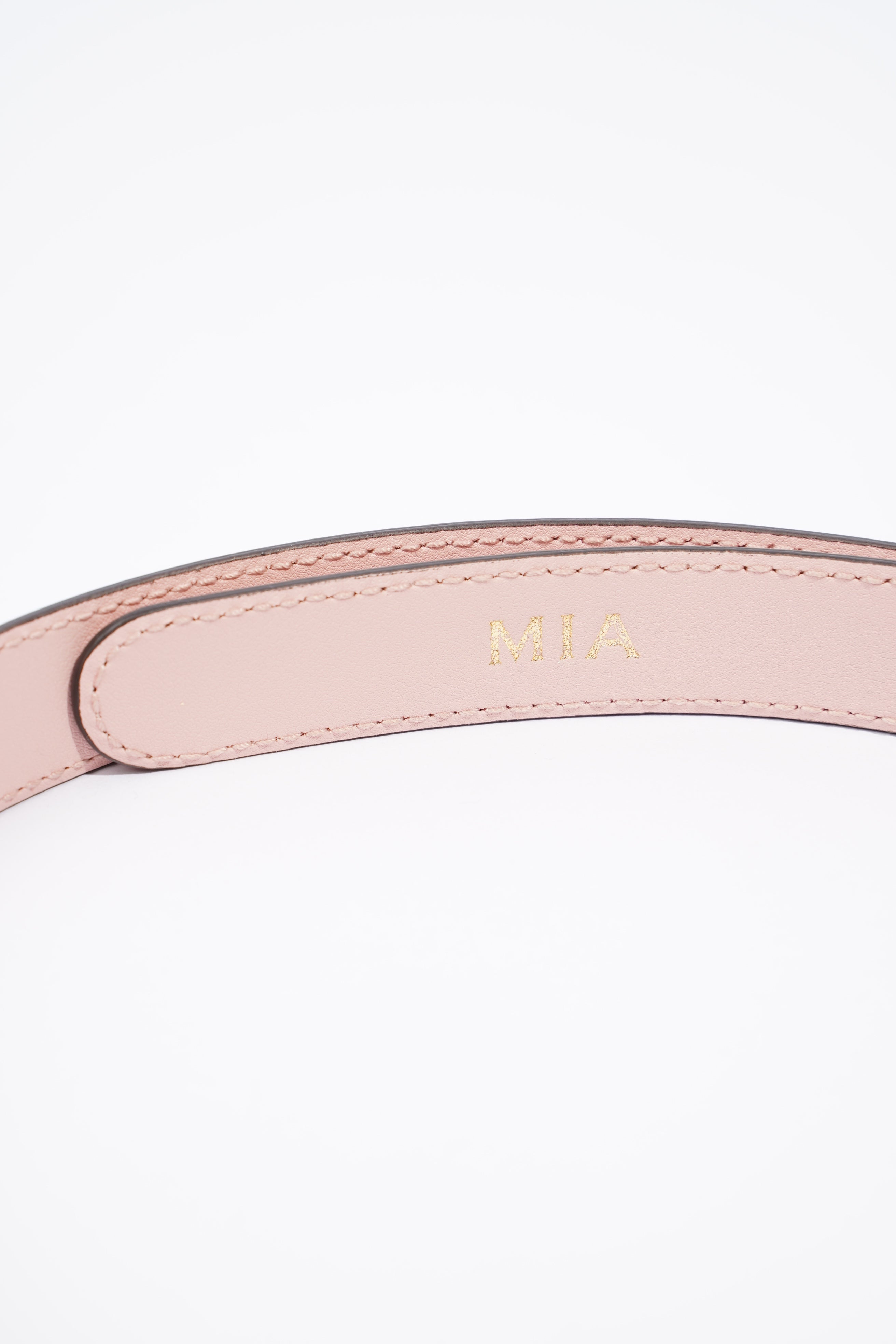 Gucci GG Marmont Thin Belt Light Pink Leather 70cm 28"