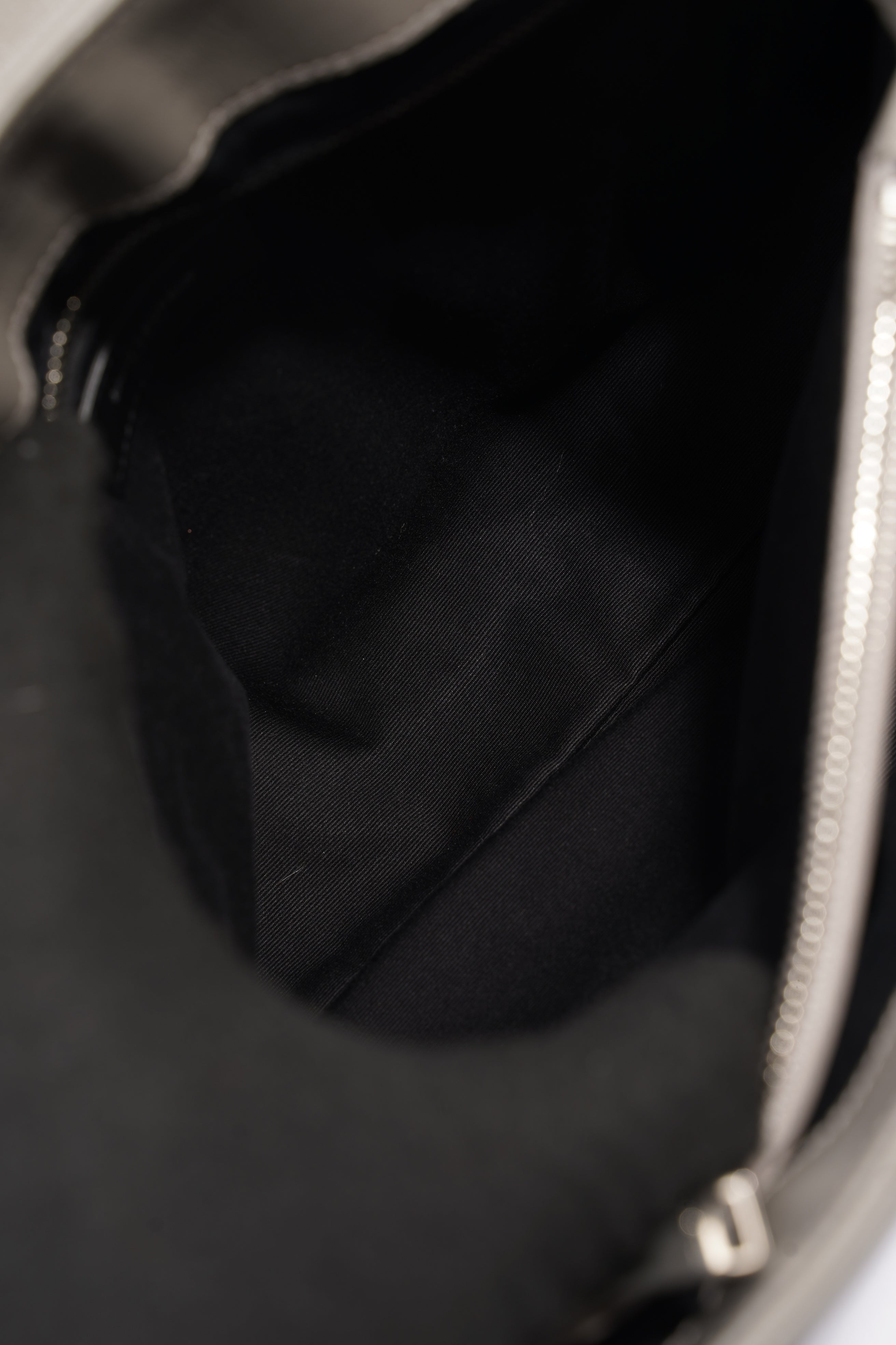 Saint Laurent LouLou Grey Calfskin Leather Medium